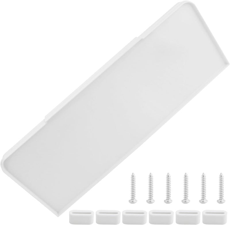 Shahn 40271 Universal Toilet Tank Lid Cover Replacement, Adjustable, Fits Most Standard Toilets (White) - Image 1